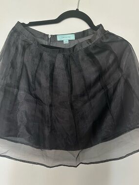 Camilla Black Sheer Organza Circle Skirt